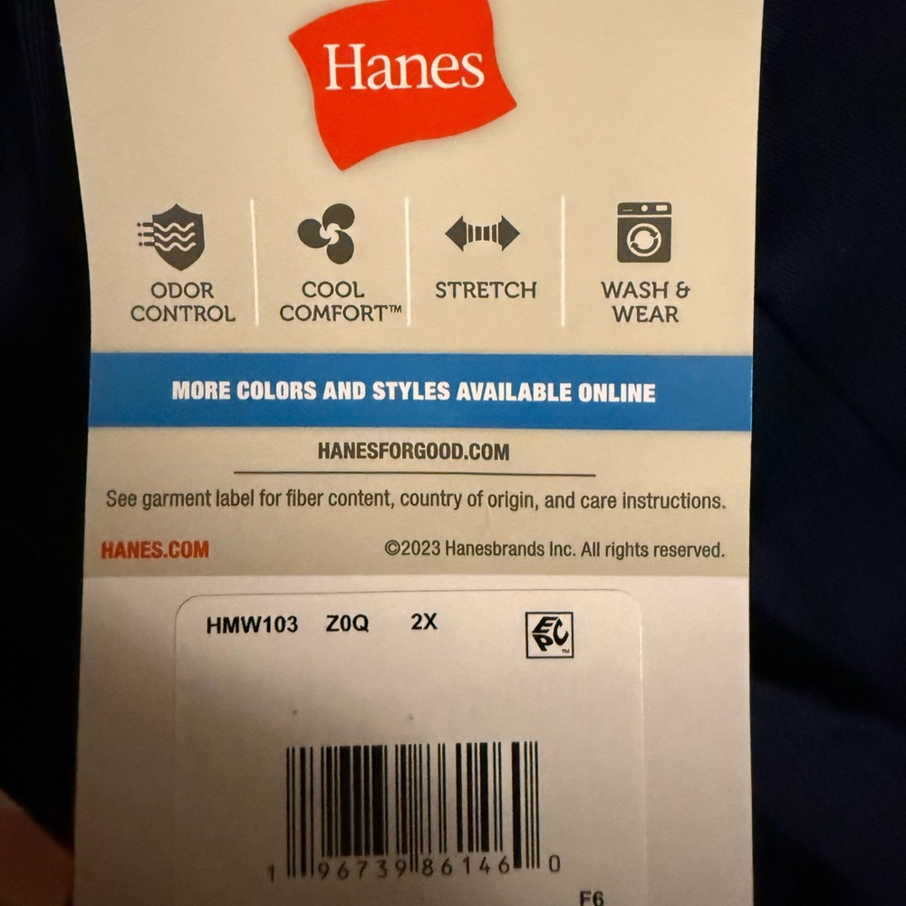 Hanes Men's Comort Plus Navy Blue Scrub Set - Picture 8 of 8